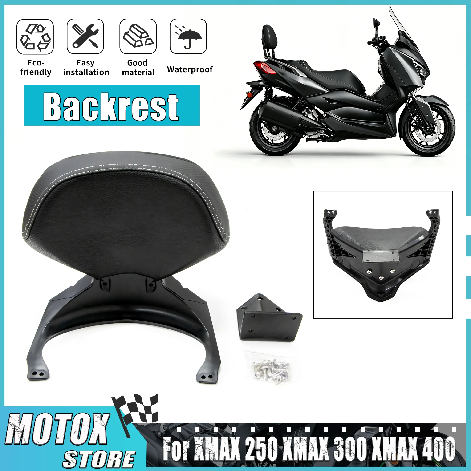 Motorcycle Rack Rear Backrest Fit Fit for YAMAHA XMAX 250 X-MAX 300 XMAX400 2017-2022 18 19 20 XMAX300 Seat Sissy Backrest Pad
Motorcycle Rack Rear Backrest Fit Fit for YAMAHA XMAX 250 X-MAX 300 XMAX400 2017-2022 18 19 20 XMAX300 Seat Sissy Backrest Pad
