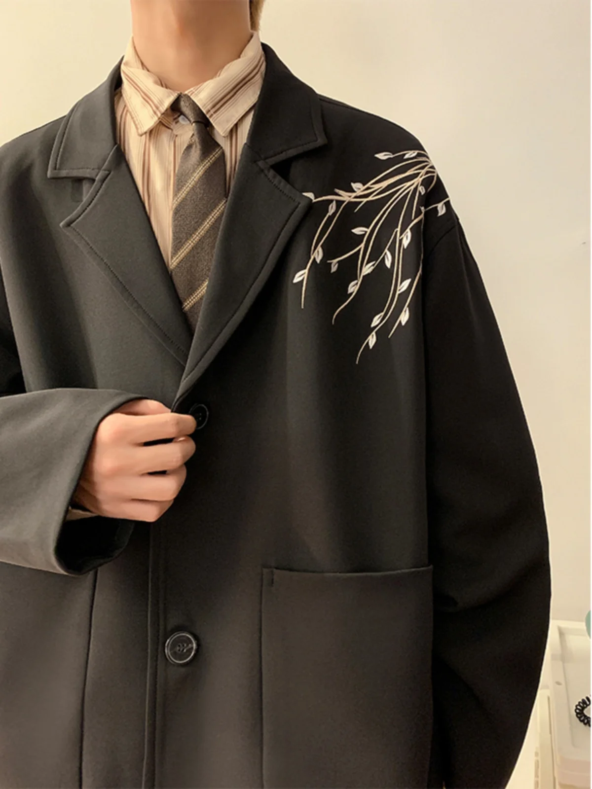 Новый китайский мужской повседневный костюм с вышивкой, весенне-осенний, свободного кроя, классический, с длинным рукавом
Новый китайский мужской повседневный костюм с вышивкой, весенне-осенний, свободного кроя, классический, с длинным рукавом