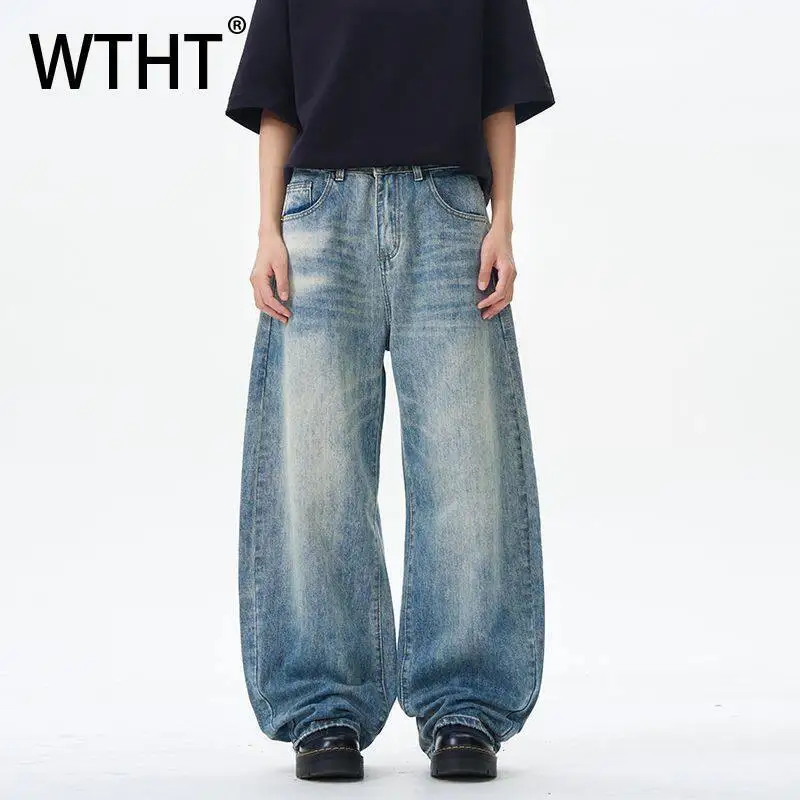 WTHT Vintage Fashion Men's Wash Design Wide Leg Loose Jeans 2025 Summer Trendy New High Waist Cargo Denim Pants Male 2A0835
WTHT Vintage Fashion Men's Wash Design Wide Leg Loose Jeans 2025 Summer Trendy New High Waist Cargo Denim Pants Male 2A0835