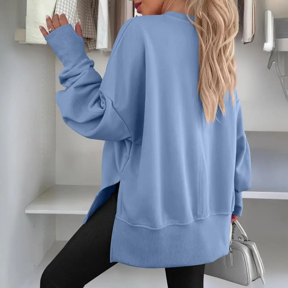 Autumn Winter Women's Sweatshirt Casual Crew Neck Oversized Long Sleeve Pullover Tops Side Slit Fall Loose Sweatshirt Outfit
Autumn Winter Women's Sweatshirt Casual Crew Neck Oversized Long Sleeve Pullover Tops Side Slit Fall Loose Sweatshirt Outfit
