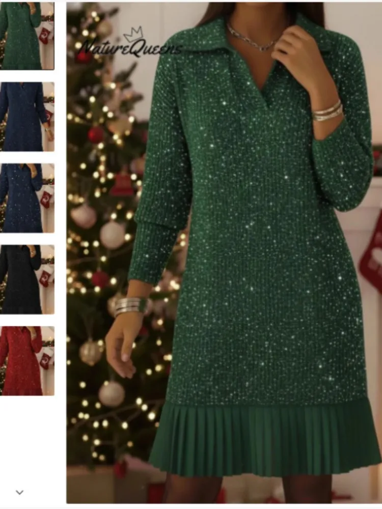 New Fashion Ruffle Mini Dress For Women Spring Autumn Casual POLO Neck Long Sleeve Pleated Party Dresses Women Clothing
New Fashion Ruffle Mini Dress For Women Spring Autumn Casual POLO Neck Long Sleeve Pleated Party Dresses Women Clothing