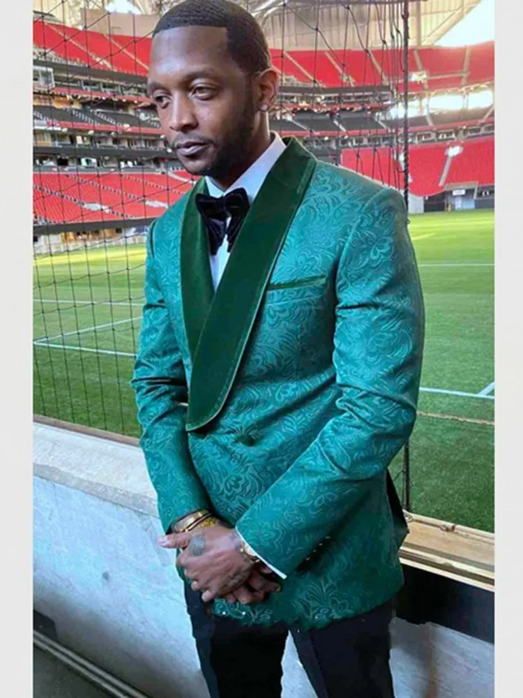 New Green Paisley Groom Tuxedos Men's Evening Dress Business Suits Prom Party Clothing (Jacket+Pants+Bow Tie) W:505
New Green Paisley Groom Tuxedos Men's Evening Dress Business Suits Prom Party Clothing (Jacket+Pants+Bow Tie) W:505