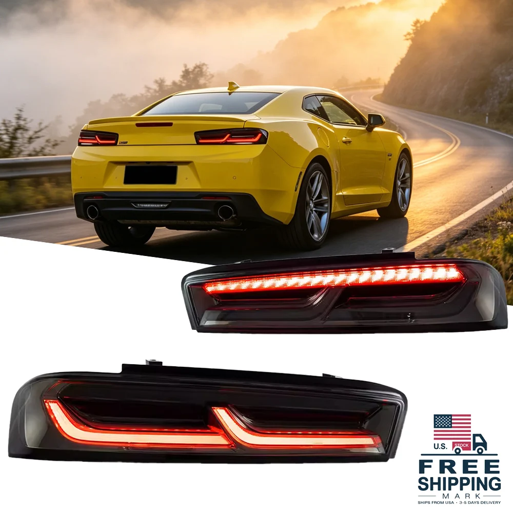 TYPY CAR FOR 16-18 Chevrolet Camaro 6th Gen LED Tail Lights With Sequential Turn Signal (Plug For US Models)
TYPY CAR FOR 16-18 Chevrolet Camaro 6th Gen LED Tail Lights With Sequential Turn Signal (Plug For US Models)
