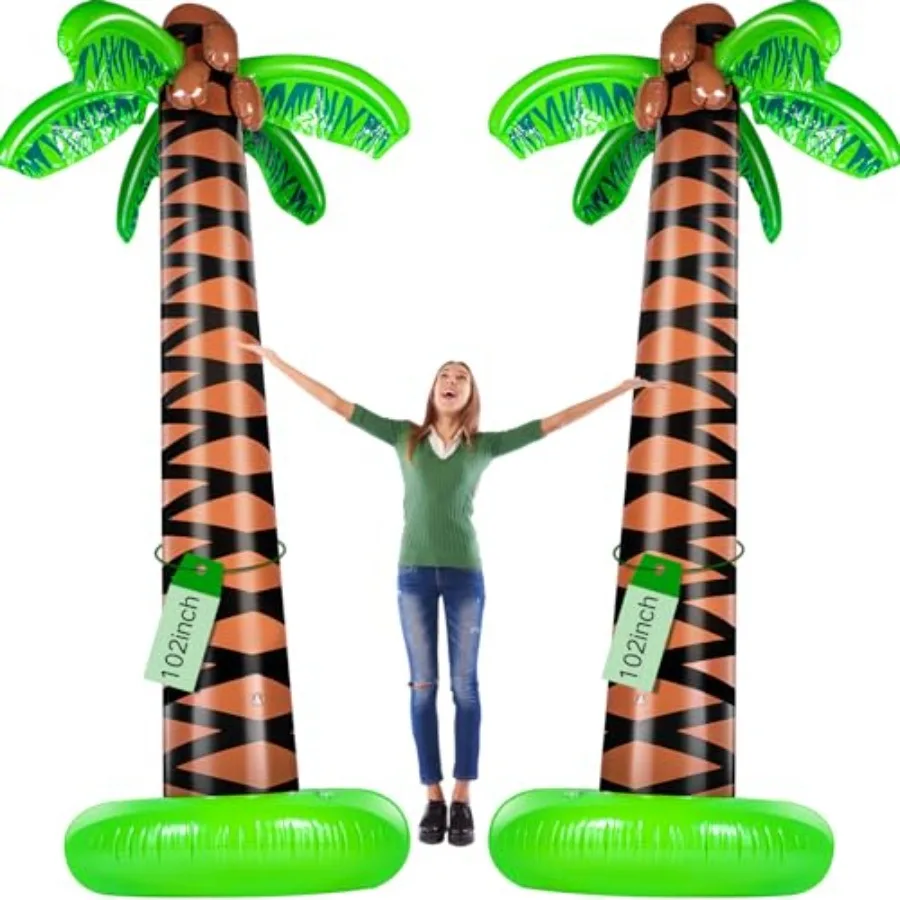 Summer Hawaiian beach party decor: 102-inch inflatable palm tree balloons, plastic, green, ultra-durable and quick-inflate for
Summer Hawaiian beach party decor: 102-inch inflatable palm tree balloons, plastic, green, ultra-durable and quick-inflate for