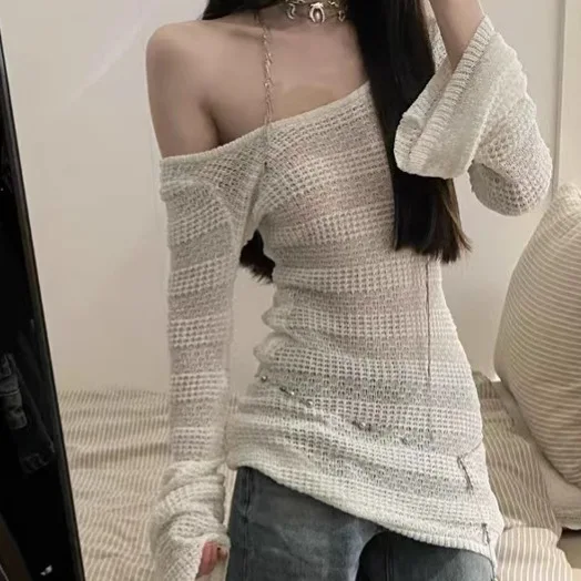 American Style Spicy Girl Flared Sleeve Hollow Knit Cover-Up For Women 2024 Autumn Pure Desire Style Lazy Versatile Fashion I6YZ
American Style Spicy Girl Flared Sleeve Hollow Knit Cover-Up For Women 2024 Autumn Pure Desire Style Lazy Versatile Fashion I6YZ