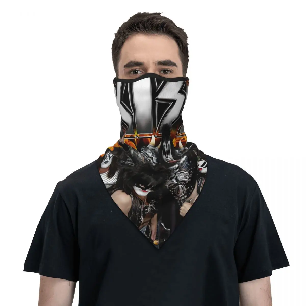 KISS With Logo And Band Neck Gaiter Women Men Windproof Winter Bandana Scarf for Ski
KISS With Logo And Band Neck Gaiter Women Men Windproof Winter Bandana Scarf for Ski