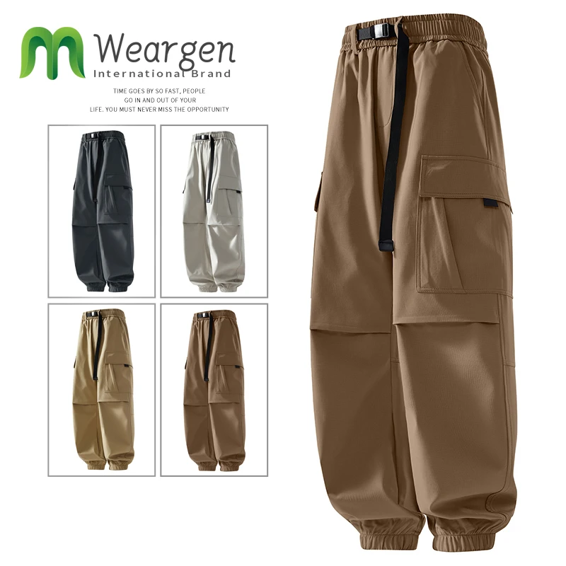 Men's Multi-Pocket American Retro Loose Thin Straight-Leg Casual Pants Wide-Leg Work Pants khaki K037
Men's Multi-Pocket American Retro Loose Thin Straight-Leg Casual Pants Wide-Leg Work Pants khaki K037