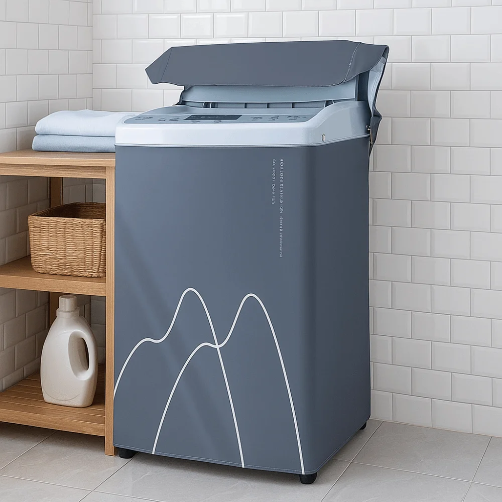 Waterproof Washing Machine Cover Dust Proof Polyester Roller Top-opening Cover Breathable Sunscreen Washing Machine Protector
Waterproof Washing Machine Cover Dust Proof Polyester Roller Top-opening Cover Breathable Sunscreen Washing Machine Protector