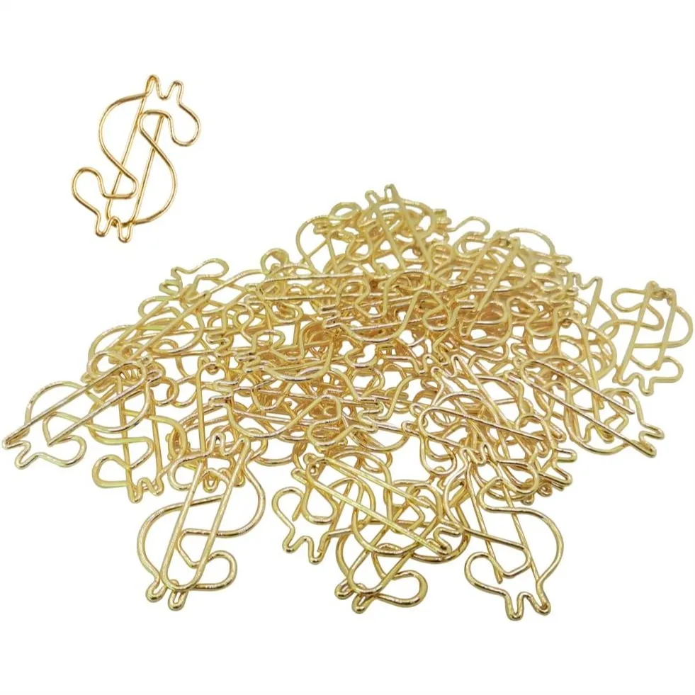 Creative Golden Dollar Sign Paper Clips 50 Pcs Metal Bookmark Office File Organizer For Home School
Creative Golden Dollar Sign Paper Clips 50 Pcs Metal Bookmark Office File Organizer For Home School