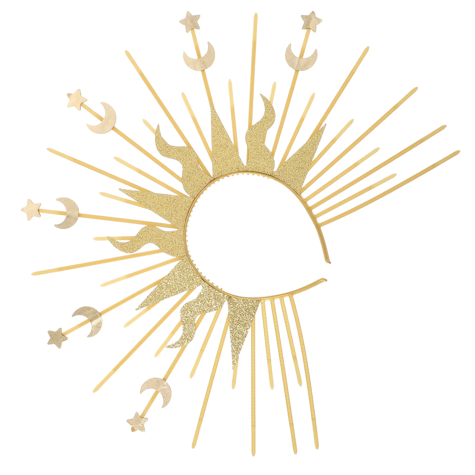 Headpiece Show Costume Party Accessory Sunburst Goddess Crown Women Halloween Star Costume
Headpiece Show Costume Party Accessory Sunburst Goddess Crown Women Halloween Star Costume