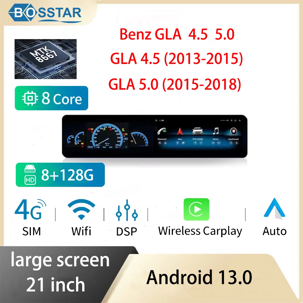 Android 13 Dual Screen For Mercedes Benz CLA A Class 2013-2018 Car Carplay Multimedia Player Navigation Auto Stereo Radioo
Android 13 Dual Screen For Mercedes Benz CLA A Class 2013-2018 Car Carplay Multimedia Player Navigation Auto Stereo Radioo