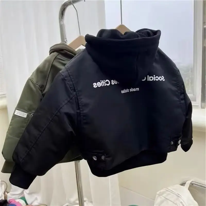 Children's Spring and Autumn Jacket New Style Boys' Korean Edition Hooded Baseball Jacket Kids Coat
Children's Spring and Autumn Jacket New Style Boys' Korean Edition Hooded Baseball Jacket Kids Coat