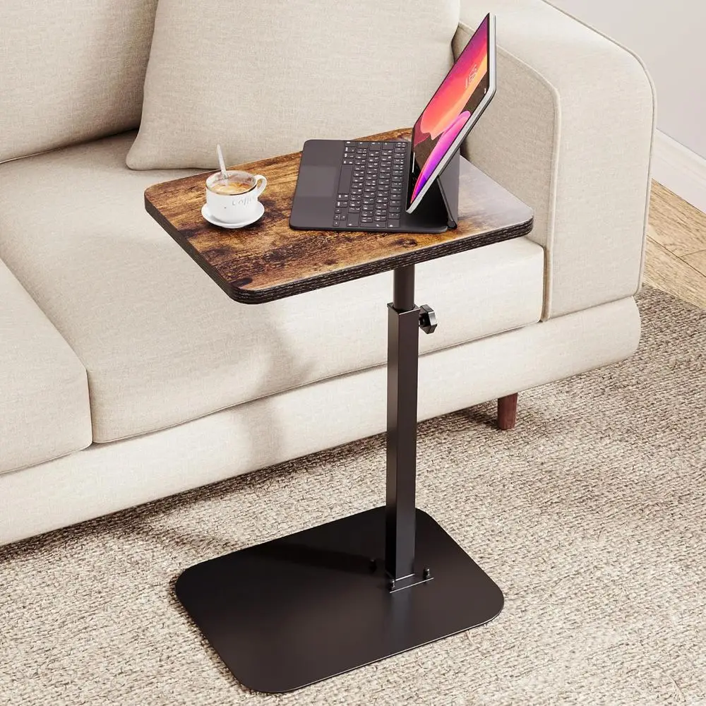 Adjustable Swivel Couch Desk with Laptop Stand, Rustic Brown
Adjustable Swivel Couch Desk with Laptop Stand, Rustic Brown