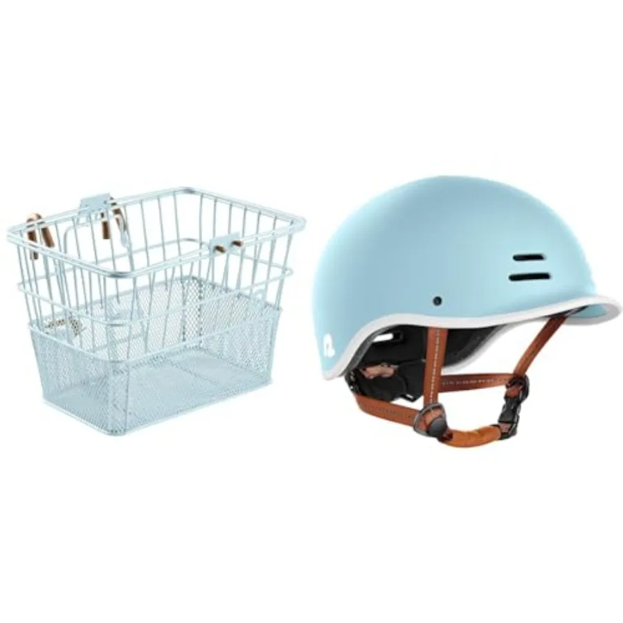 Apollo Detachable Bike Basket and Remi Adult Bike Helmet Bundle - Steel Half-Mesh Basket with Built-in Handle and Adjustable He
Apollo Detachable Bike Basket and Remi Adult Bike Helmet Bundle - Steel Half-Mesh Basket with Built-in Handle and Adjustable He