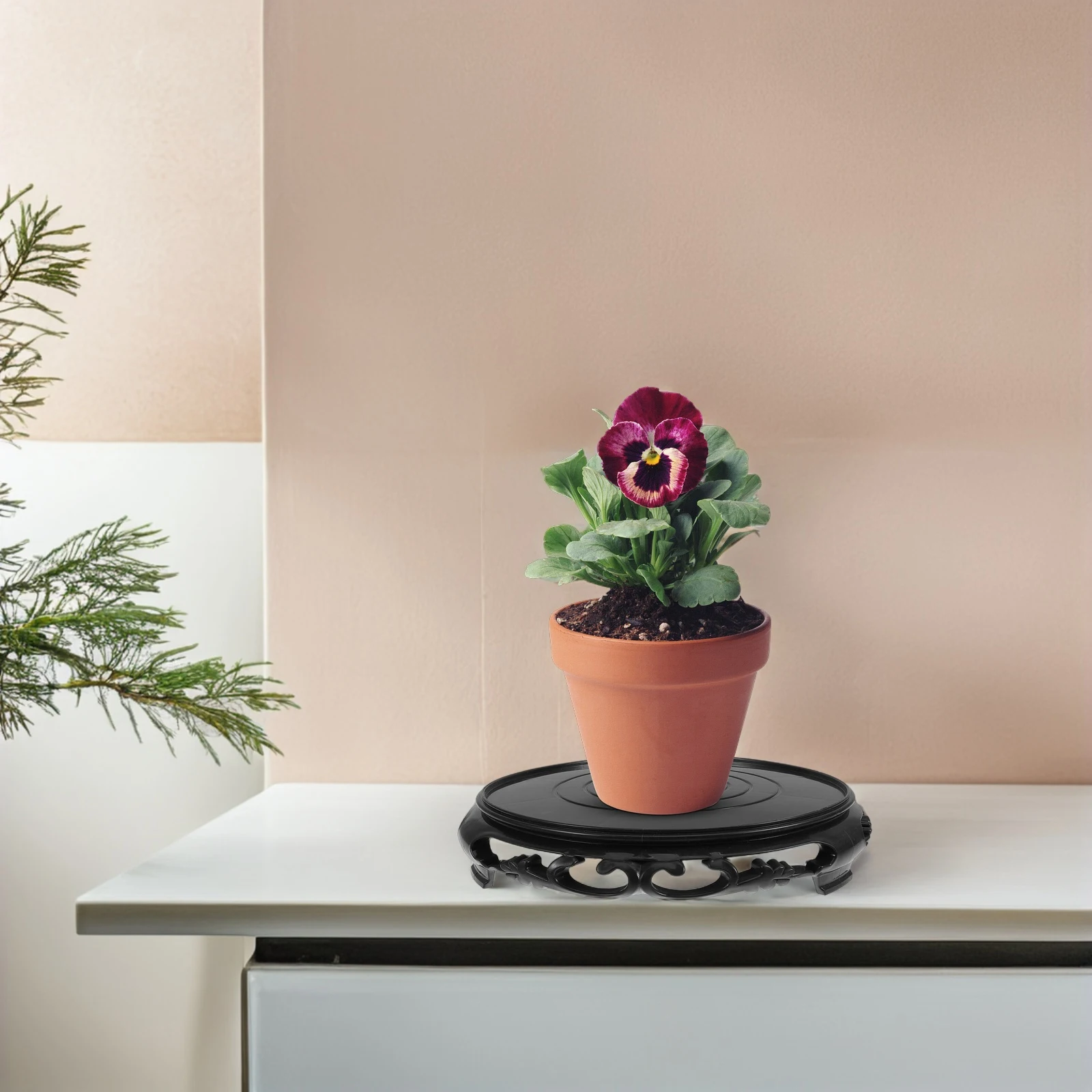 Flower Pot Base Round Plastic Stand for Vase Fishbowl Planter Display Stable Lightweight Decorative Home Office Use
Flower Pot Base Round Plastic Stand for Vase Fishbowl Planter Display Stable Lightweight Decorative Home Office Use