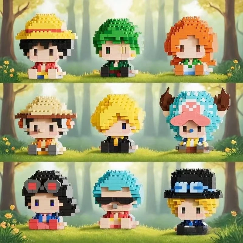 One piece anime mini block set, cute Luffy Zoro Nami for collectors and gift DIY block children and desktop display
One piece anime mini block set, cute Luffy Zoro Nami for collectors and gift DIY block children and desktop display