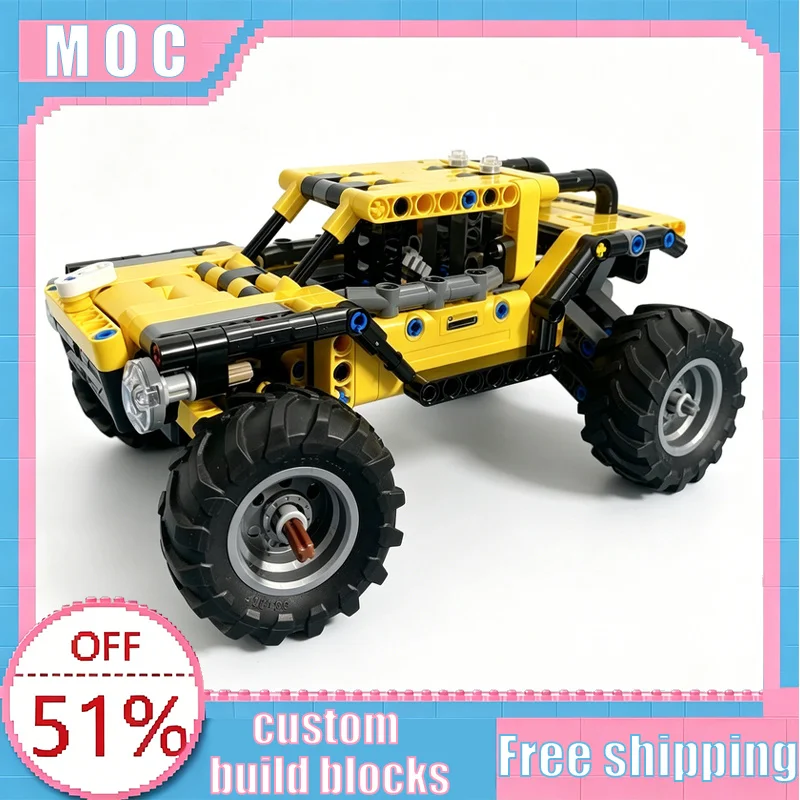376 Parts MOC Trophy Truck Off-Road Vehicle Technic Model Custom Creative Building Blocks Educational Assembly Toy Display Gifts
376 Parts MOC Trophy Truck Off-Road Vehicle Technic Model Custom Creative Building Blocks Educational Assembly Toy Display Gifts