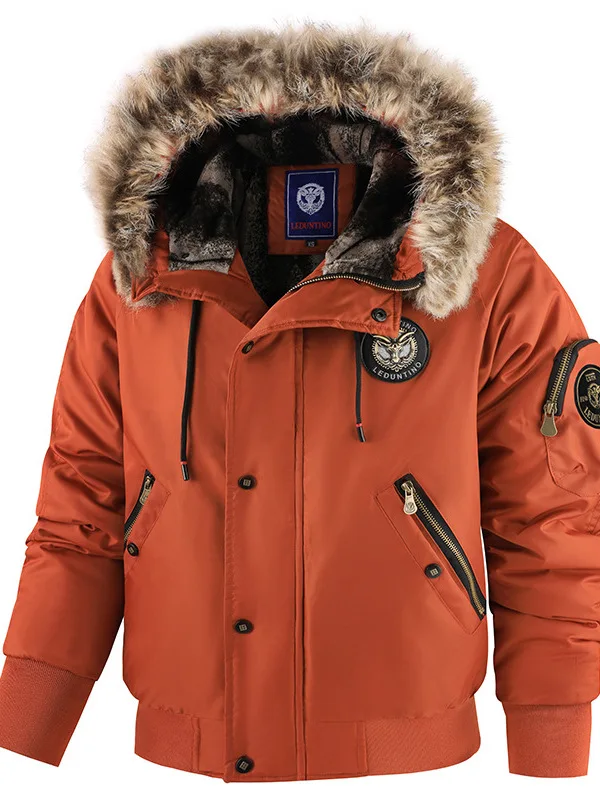 Thickened Fabric Hooded Coat with Fleece for Men Trendy Casual Cotton Jacket Warmth And Style Short Length Color
Thickened Fabric Hooded Coat with Fleece for Men Trendy Casual Cotton Jacket Warmth And Style Short Length Color