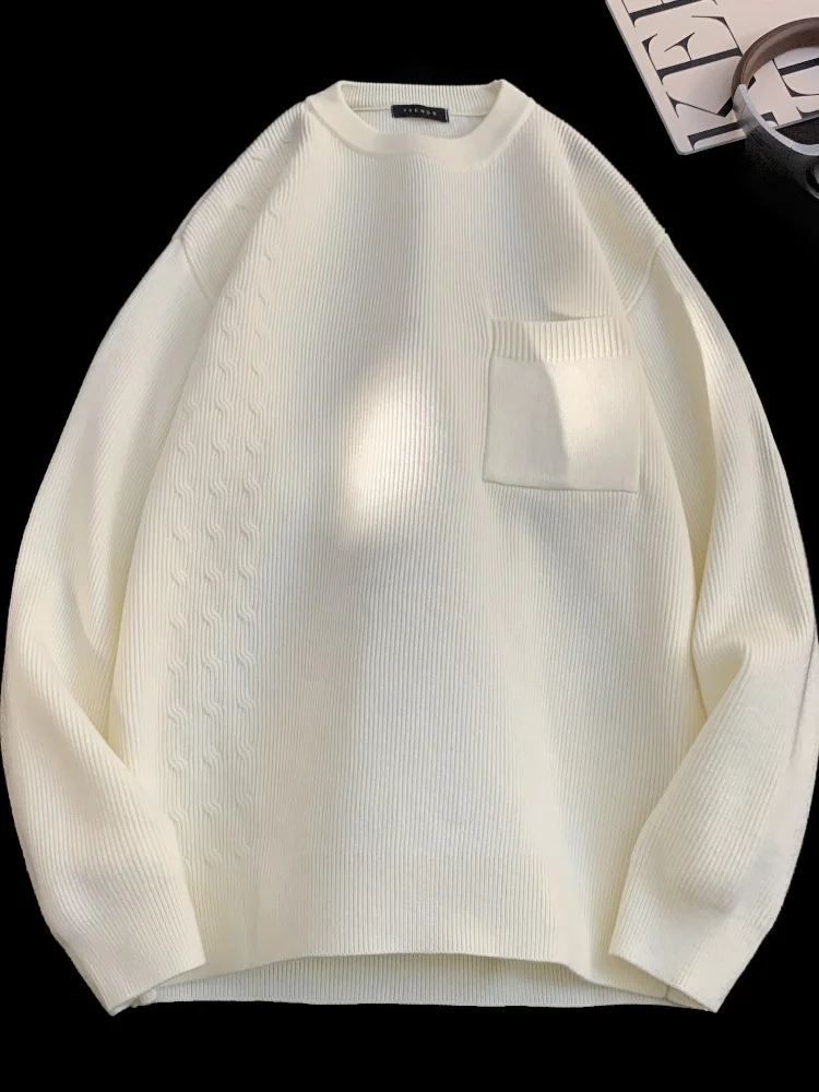 Мужской трикотажный джемпер с круглым вырезом и длинным рукавом, свободного кроя, однотонный, повседневный, удобный, модный, для осени и зимы
Мужской трикотажный джемпер с круглым вырезом и длинным рукавом, свободного кроя, однотонный, повседневный, удобный, модный, для осени и зимы