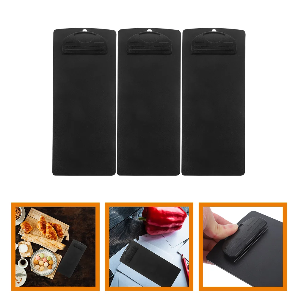 3pcs Black Clipboard Bill Folder Office Document Clips Writing Support Boards Abs Resin Clipboards Students Teacher Lightweight
3pcs Black Clipboard Bill Folder Office Document Clips Writing Support Boards Abs Resin Clipboards Students Teacher Lightweight