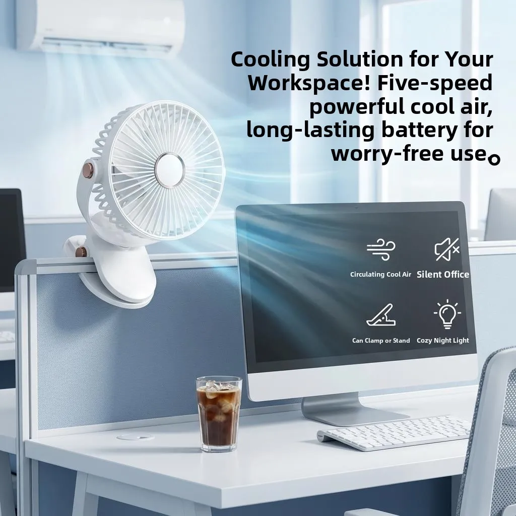 Portable Clip-On Desk Fan Powerful Ultra-Quiet Office Student Dormitory Bedside Tabletop Fan Strong Wind Office Tower Fan
Portable Clip-On Desk Fan Powerful Ultra-Quiet Office Student Dormitory Bedside Tabletop Fan Strong Wind Office Tower Fan