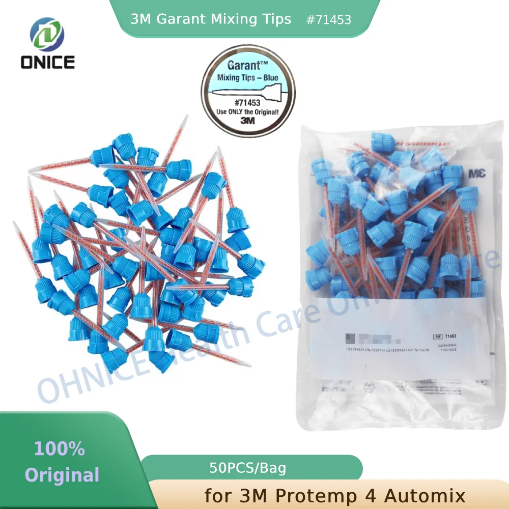 3M Garant Blue Mixing Tips (71453) - 50pcs for Protemp 4 Automix - Dental Temporary Crown/Bridge Material - Sterile
3M Garant Blue Mixing Tips (71453) - 50pcs for Protemp 4 Automix - Dental Temporary Crown/Bridge Material - Sterile