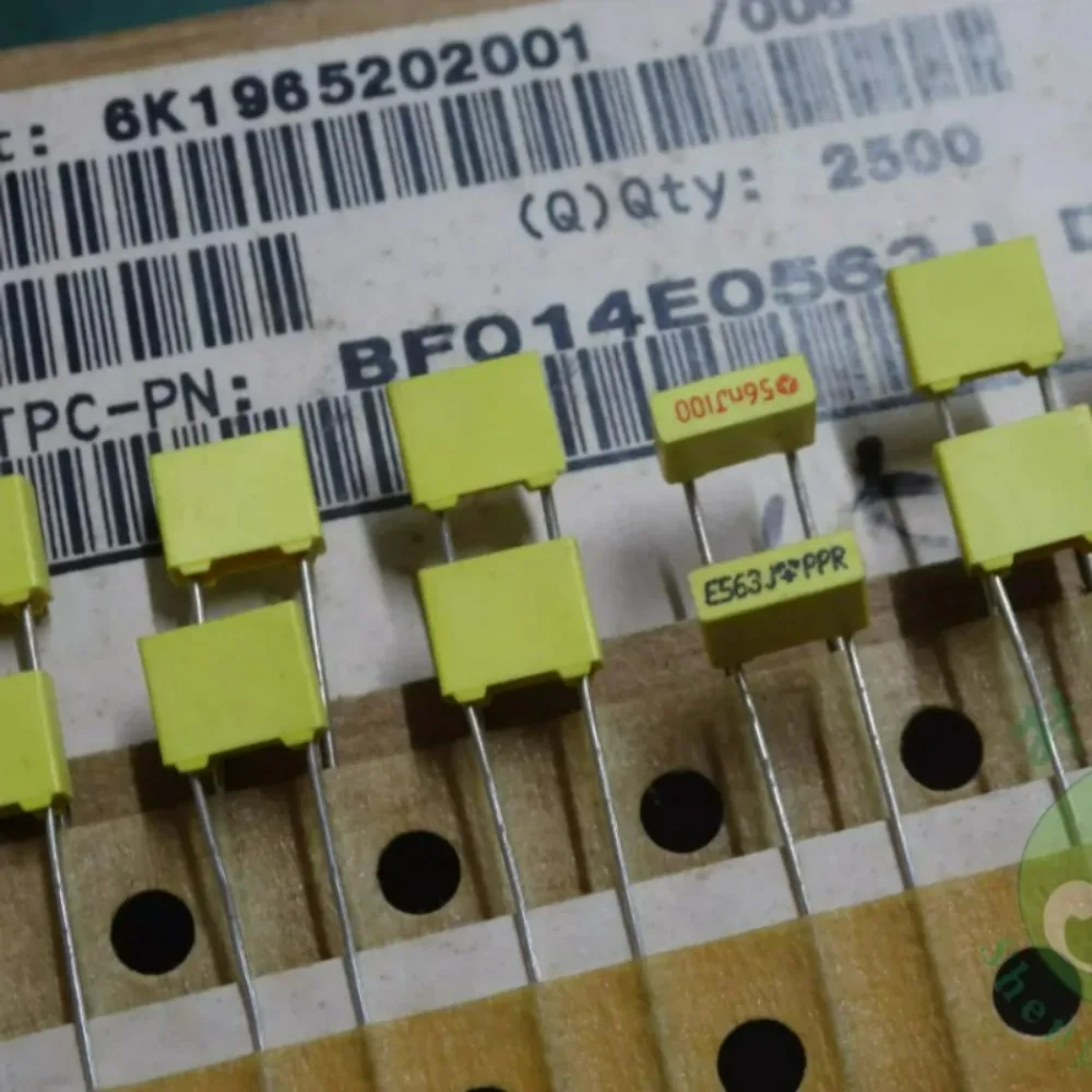 20pcs/lot E563J 0.056uf 100V 56nf 563 Brand New 5mm Film Capacitor BFO14E0563J
20pcs/lot E563J 0.056uf 100V 56nf 563 Brand New 5mm Film Capacitor BFO14E0563J