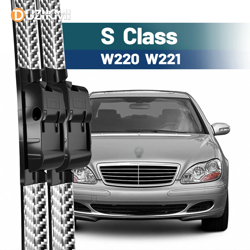 2pcs Front Wiper For Mercedes Benz S Class W220 W221 1998-2013 Windshield Blades Windscreen Wipers Carbon Fibre 2000 2009 2012
2pcs Front Wiper For Mercedes Benz S Class W220 W221 1998-2013 Windshield Blades Windscreen Wipers Carbon Fibre 2000 2009 2012
