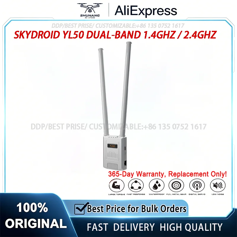 SKYDROID YL50 Video & Telemetry Receiver, 1.4GHz+2.4GHz Dual Band, Up to 50KM Long Range Link
SKYDROID YL50 Video & Telemetry Receiver, 1.4GHz+2.4GHz Dual Band, Up to 50KM Long Range Link
