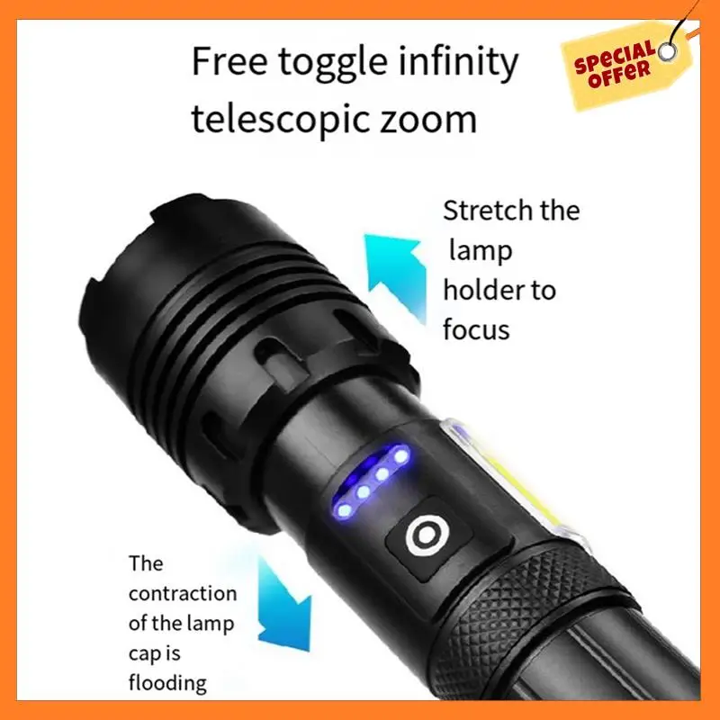 AD08-Strong Light Flashlight White Flashlight Strong Light USB Charging Zoom Multi-Function Super Bright
AD08-Strong Light Flashlight White Flashlight Strong Light USB Charging Zoom Multi-Function Super Bright