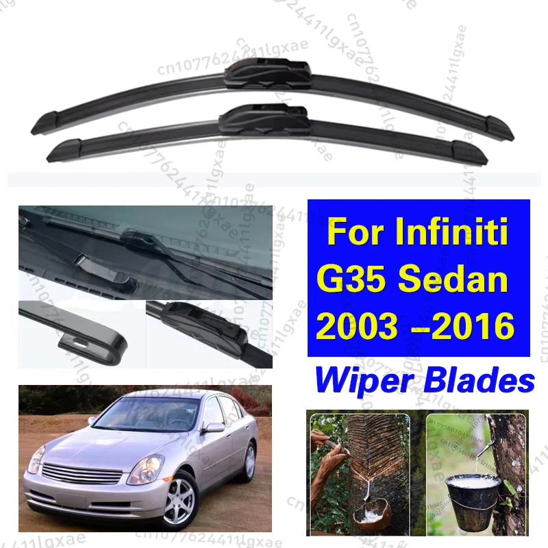 Car Front Wipers For Infiniti G35 Sedan 2003 2004 2005 2006 Wiper Blade Rubber Car Windshield Windscreen Accessories 22"+18"
Car Front Wipers For Infiniti G35 Sedan 2003 2004 2005 2006 Wiper Blade Rubber Car Windshield Windscreen Accessories 22"+18"