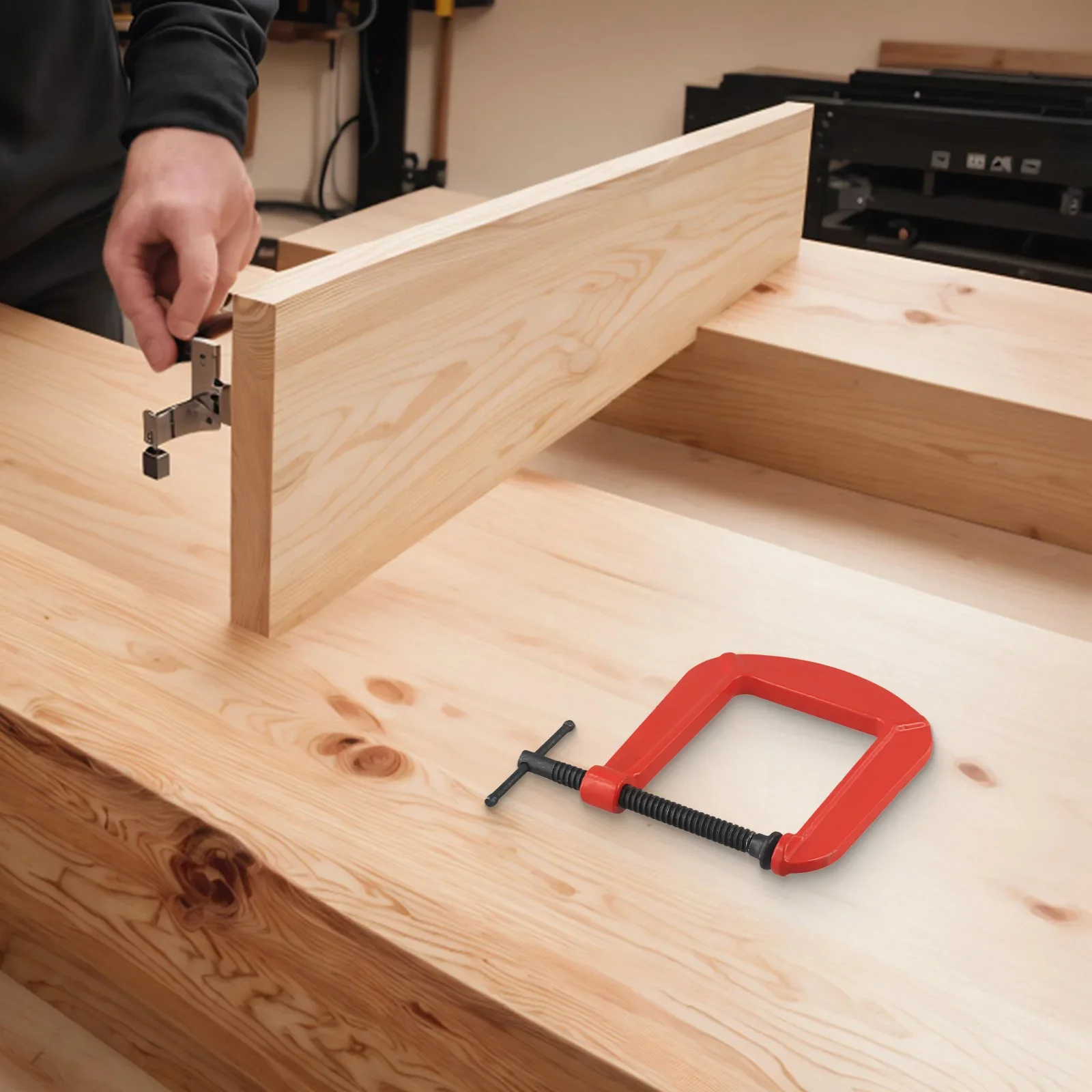 For Cutting For Welding Wooden Strips Clamp Woodworking Clamp Reduce Hand Fatigue Rust Resisting Finish Smooth Twisting Threads
For Cutting For Welding Wooden Strips Clamp Woodworking Clamp Reduce Hand Fatigue Rust Resisting Finish Smooth Twisting Threads