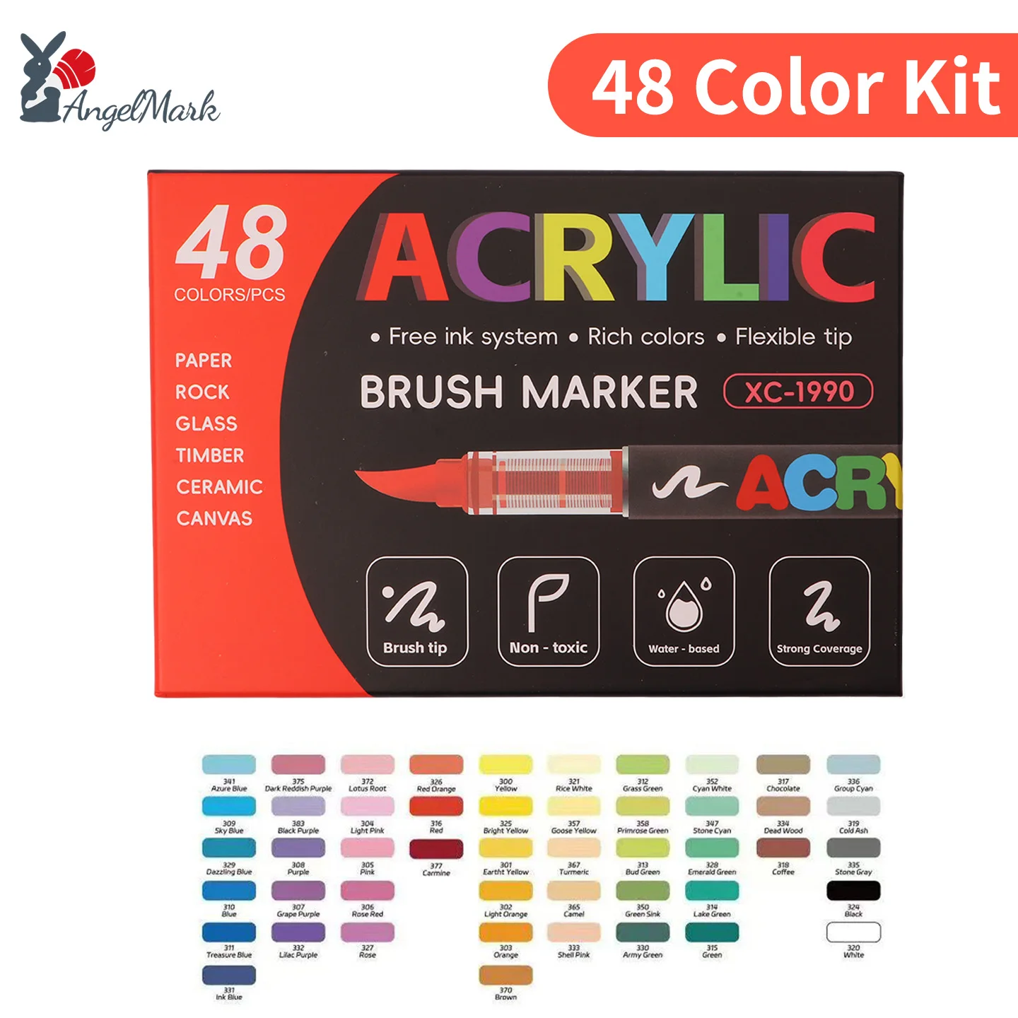 12-168 Colors Acrylic Paint Pen Marker Brush Tip Paint Marker For Rock Painting Wood Canvas Stone Christmas Gift DIY Craft
12-168 Colors Acrylic Paint Pen Marker Brush Tip Paint Marker For Rock Painting Wood Canvas Stone Christmas Gift DIY Craft
