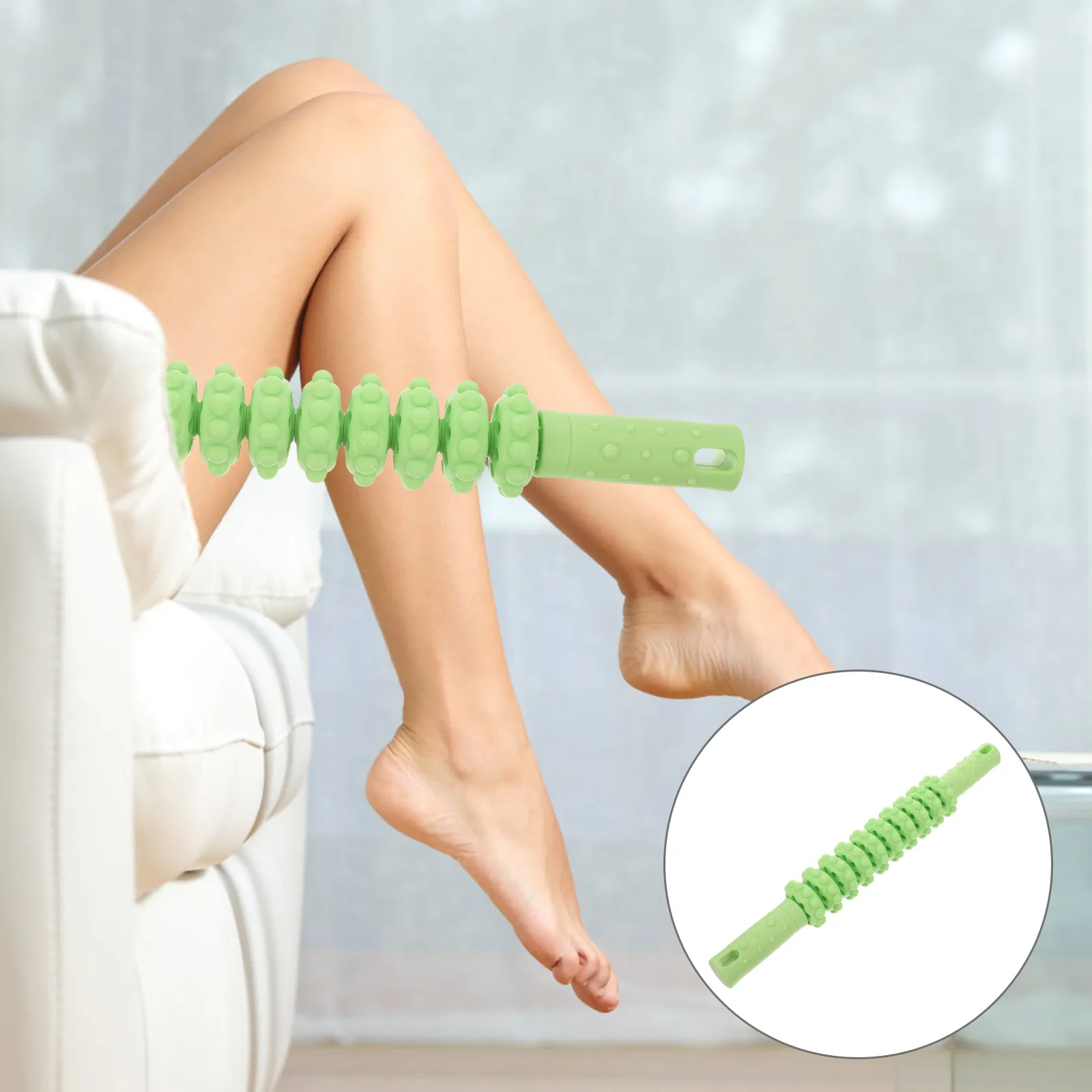 Portable Leg Massager Muscle Pain Relief Rolling Lightweight Fitness Relaxation Tool Yoga Massage Roller Deep Tissue 
Portable Leg Massager Muscle Pain Relief Rolling Lightweight Fitness Relaxation Tool Yoga Massage Roller Deep Tissue