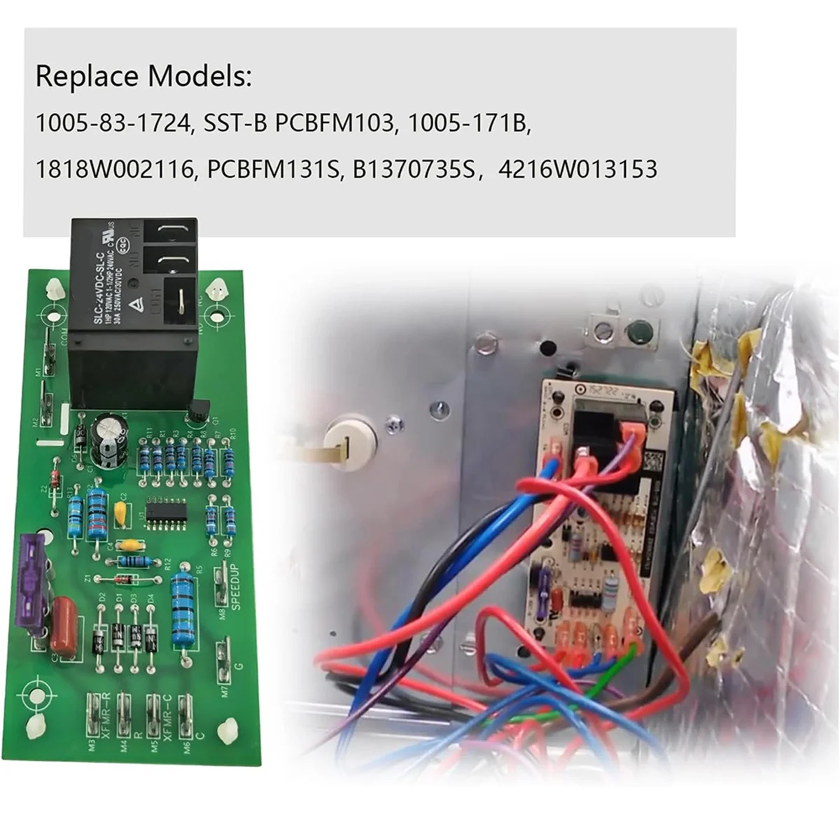 ABNJ PCBFM103S Плата управления вентилятором печи с задержкой, сменная модель 1005-83-1724 -B PCBFM103 1005-171B PCBFM131S
ABNJ PCBFM103S Плата управления вентилятором печи с задержкой, сменная модель 1005-83-1724 -B PCBFM103 1005-171B PCBFM131S
