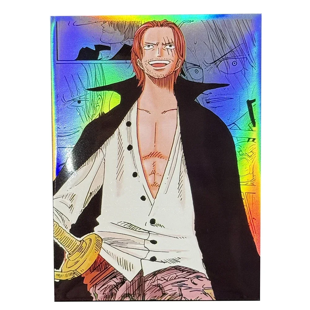 60 шт. голографических протекторов для карт One Piece, чехлы для стандартных коллекционных карт, фольгированные аниме-протекторы для карт 67x92 мм
60 шт. голографических протекторов для карт One Piece, чехлы для стандартных коллекционных карт, фольгированные аниме-протекторы для карт 67x92 мм