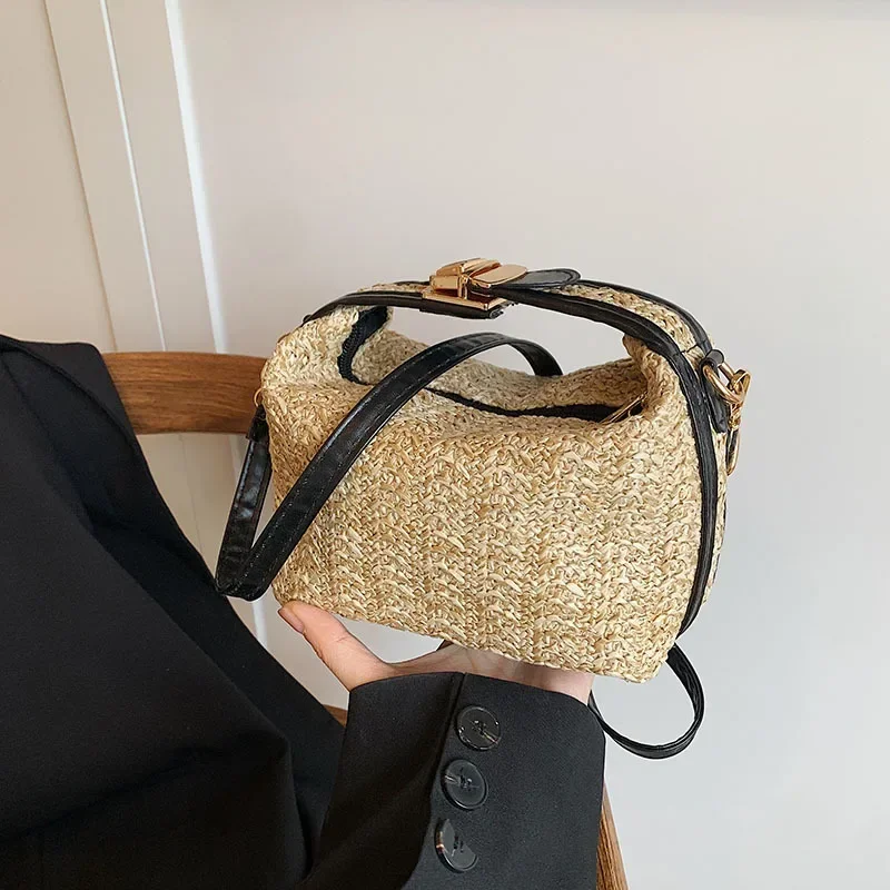 Women straw bag Women's versatile messenger seaside vacation beach bag Premium handbag
Women straw bag Women's versatile messenger seaside vacation beach bag Premium handbag