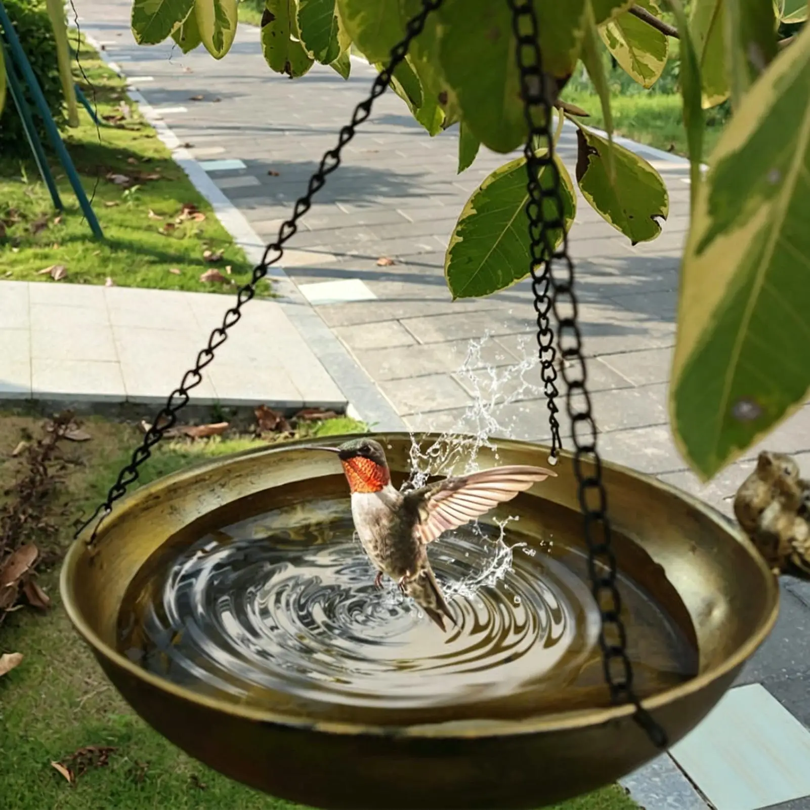 Bird Bath Metal Rustproof All-Weather Birdbath Outdoor Garden Bath Bowl Feeder For Yard Patio Deck Porch Outside Backyard
Bird Bath Metal Rustproof All-Weather Birdbath Outdoor Garden Bath Bowl Feeder For Yard Patio Deck Porch Outside Backyard