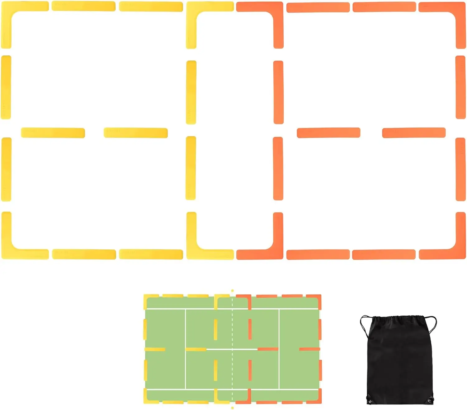 Court Line Marker Kit 28/84 Pcs Anti-Slip Wind-Resistant for Pickleball Badminton Basketball
Court Line Marker Kit 28/84 Pcs Anti-Slip Wind-Resistant for Pickleball Badminton Basketball
