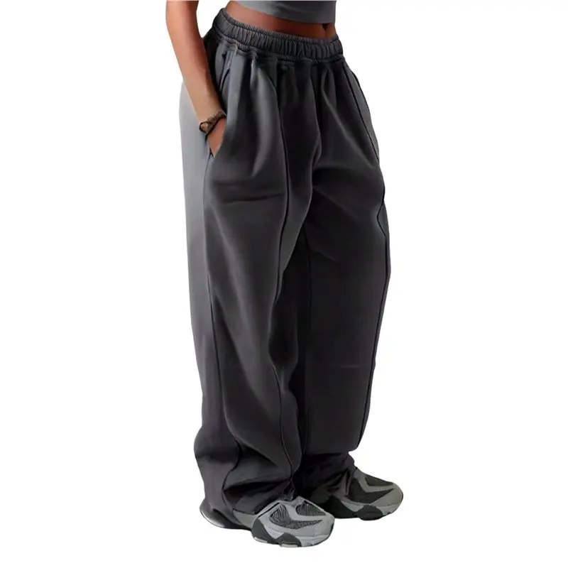AEF6-Female High Waisted Drawstring Waist Wide Leg Sweatpants With Pockets Casual Loose Yoga Pants
AEF6-Female High Waisted Drawstring Waist Wide Leg Sweatpants With Pockets Casual Loose Yoga Pants