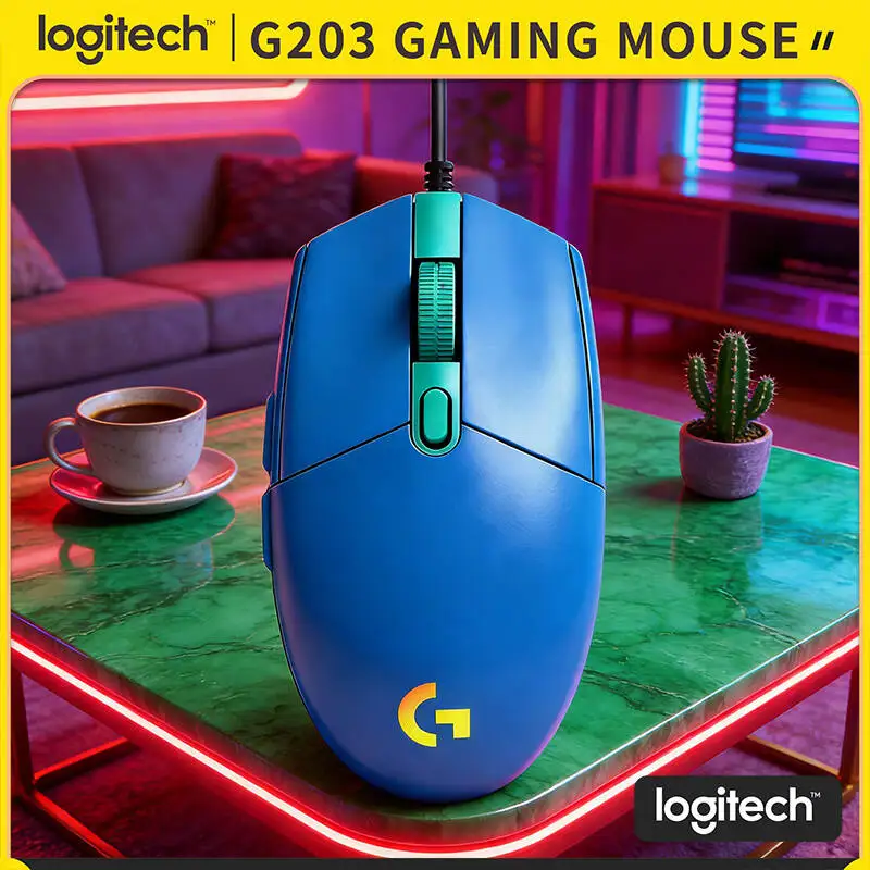 Игровая проводная мышь Logitech G203, 200-8000 DPI, RGB-подсветка, 6 кнопок, механическая регулировка нажима, частота опроса 1000 Гц
Игровая проводная мышь Logitech G203, 200-8000 DPI, RGB-подсветка, 6 кнопок, механическая регулировка нажима, частота опроса 1000 Гц