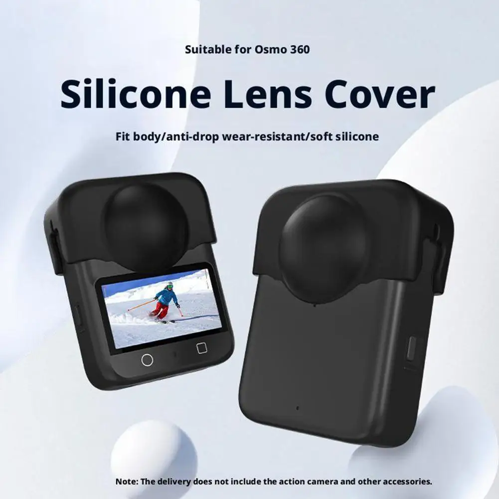 Silicone Lens Cap For Dji Osmo 360, Camera Lens Cap, Black, Portable, Protection During Active Use For DJI OSMO 360 Accessories 
Silicone Lens Cap For Dji Osmo 360, Camera Lens Cap, Black, Portable, Protection During Active Use For DJI OSMO 360 Accessories