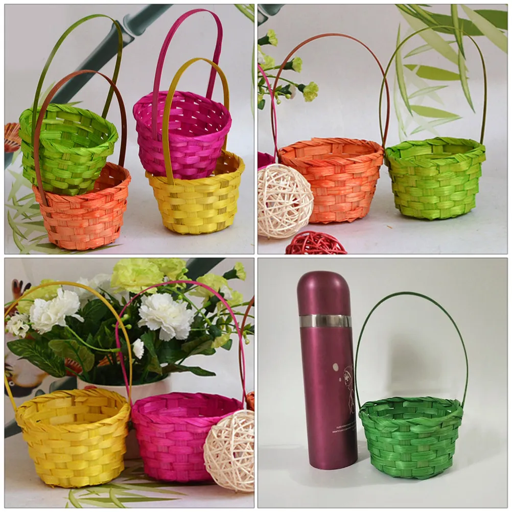 Набор из 4 стильных бамбуковых корзин для Пасхи: переносные корзины для фруктов и овощей, декоративные аксессуары для праздников и детских мероприятий
Набор из 4 стильных бамбуковых корзин для Пасхи: переносные корзины для фруктов и овощей, декоративные аксессуары для праздников и детских мероприятий