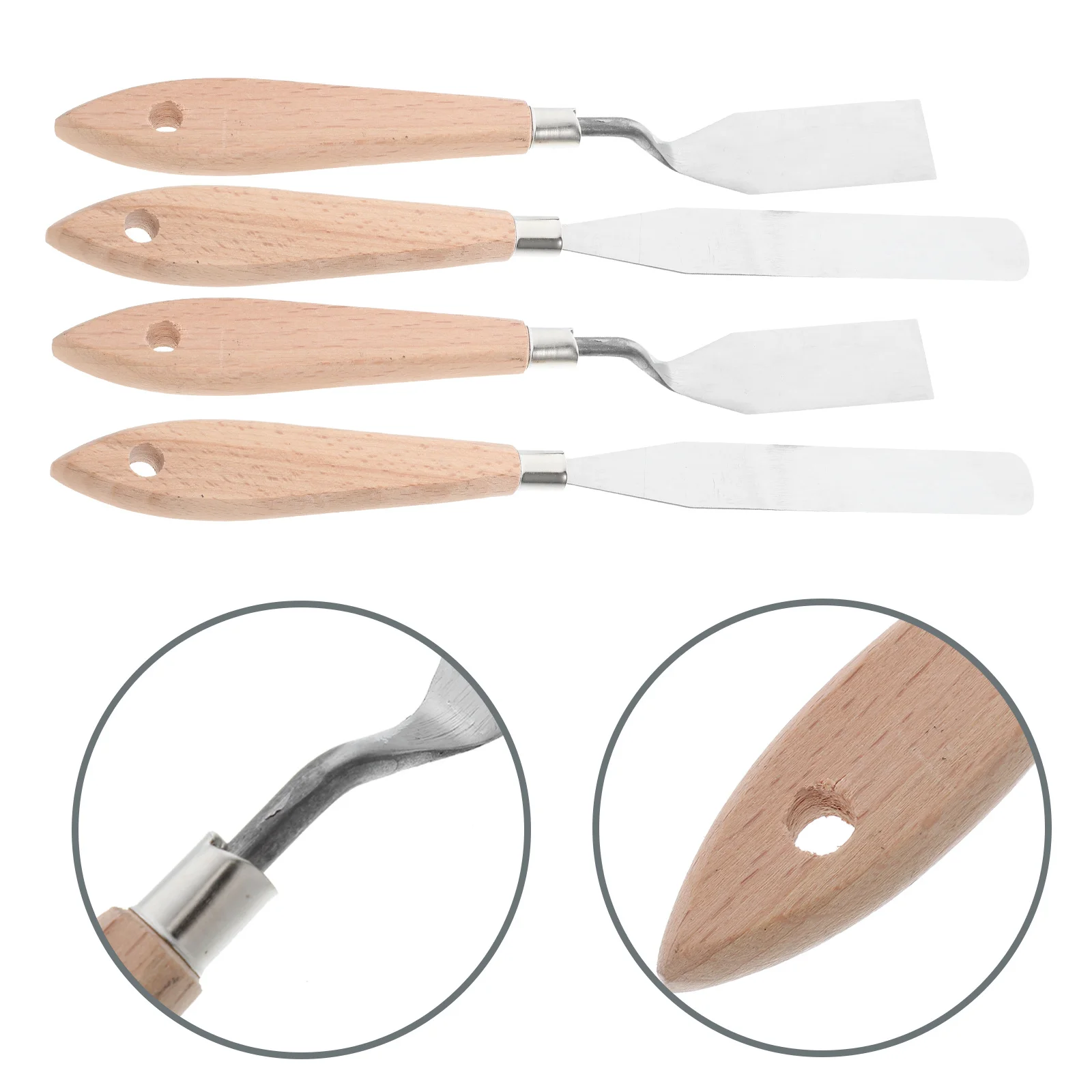 4pcs Oil Painting Scraper Stainless Steel Smooth Edge Color Mixing Tool Durable Paint Spatula For Artists Students Teachers Art
4pcs Oil Painting Scraper Stainless Steel Smooth Edge Color Mixing Tool Durable Paint Spatula For Artists Students Teachers Art
