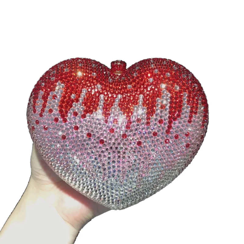 2025 Mixed - Color Diamond Dinner Bag, Small Pink Love - Themed Full - Stone Banquet Handbag With Rhinestone Peach Heart Details
2025 Mixed - Color Diamond Dinner Bag, Small Pink Love - Themed Full - Stone Banquet Handbag With Rhinestone Peach Heart Details