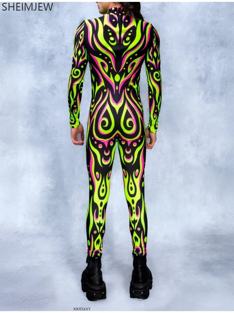 Couple Sexy Bodysuit Multicolor Printing Halloween Festival Party Outfit Jumpsuit Role Play Stage Costume Stretch Bodysuit Tight
Couple Sexy Bodysuit Multicolor Printing Halloween Festival Party Outfit Jumpsuit Role Play Stage Costume Stretch Bodysuit Tight