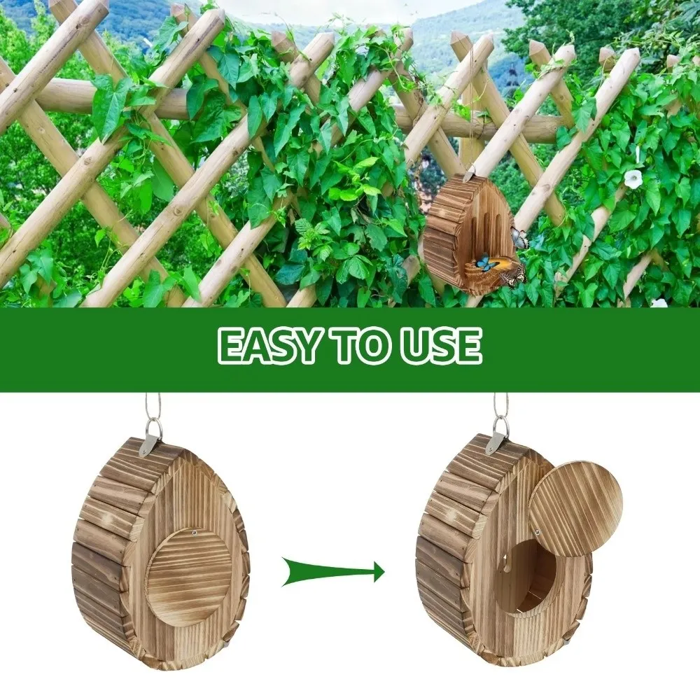 New Hanging Design Wood Bee House Wood Material Decorative Butterfly Feeder Rope Attachment Multifunctional Moth Habitat Balcony
New Hanging Design Wood Bee House Wood Material Decorative Butterfly Feeder Rope Attachment Multifunctional Moth Habitat Balcony