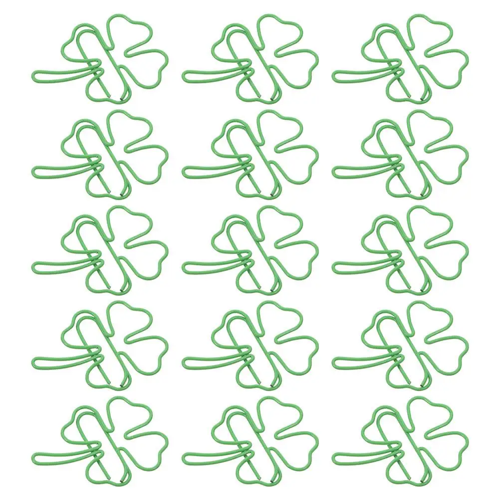 30pcs Cute Four-Leaf Clovers Paper Clips Aesthetic Paperclips Office Supplies Decorative PaperclipsFor Bookmarks Notes Photos
30pcs Cute Four-Leaf Clovers Paper Clips Aesthetic Paperclips Office Supplies Decorative PaperclipsFor Bookmarks Notes Photos
