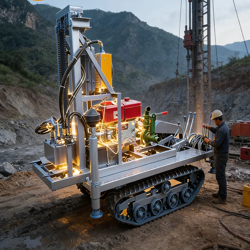 Small Water Well Drilling Rig 150m Portable Borehole Drill Machine Deep Well Drilling Equipment for Agriculture Home Use
Small Water Well Drilling Rig 150m Portable Borehole Drill Machine Deep Well Drilling Equipment for Agriculture Home Use