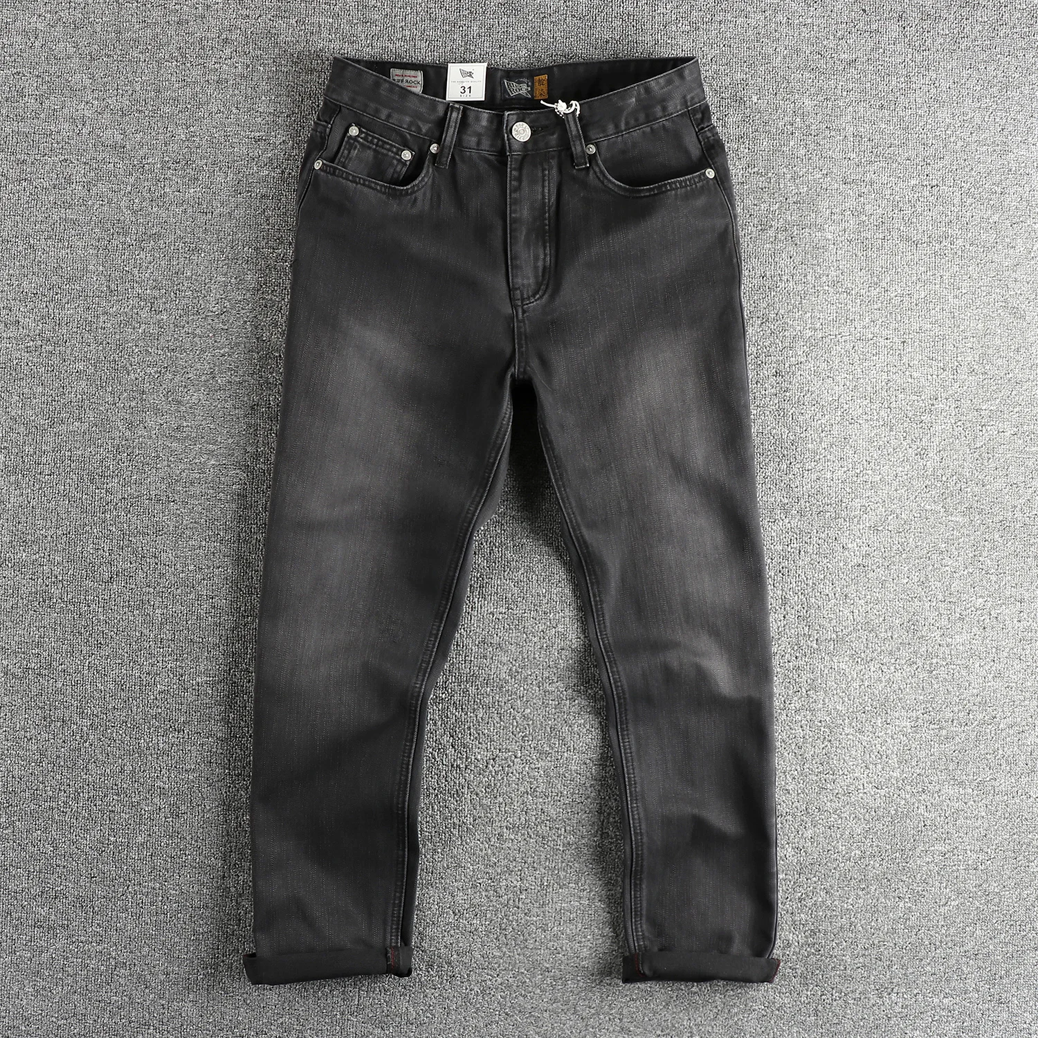 Washed Black Grey American Style Men's Jeans Straight Fit Youth Long Trousers Fashionable Comfortable mid Waist Denim Pants
Washed Black Grey American Style Men's Jeans Straight Fit Youth Long Trousers Fashionable Comfortable mid Waist Denim Pants